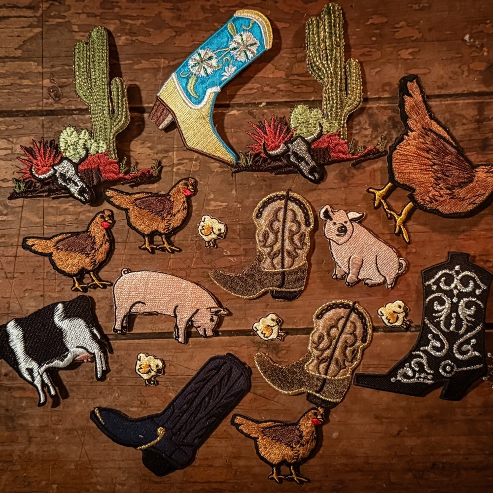 FREE WITH PURCHASE Western Themed Embroidered Patches